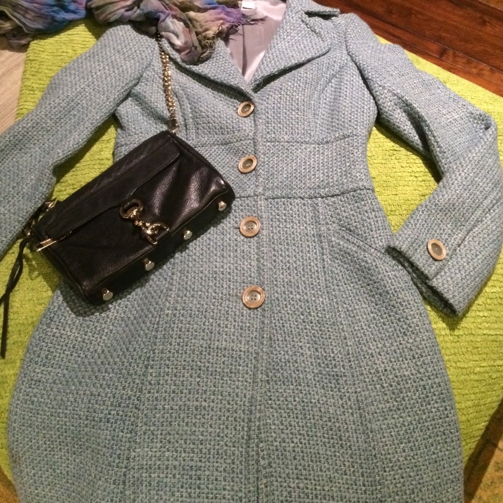 Elegant Wool Tweed Coat